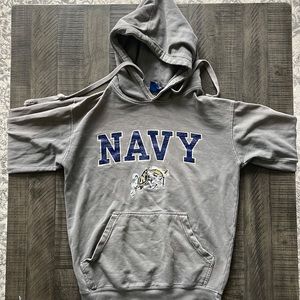Vintage Navy NCAA Hoodie Small